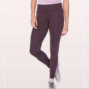 Lululemon Fast As Fleece Tight Size 8 Purple
